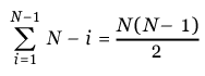 N(N-1)/2