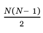 (N-1)(N-2)/2